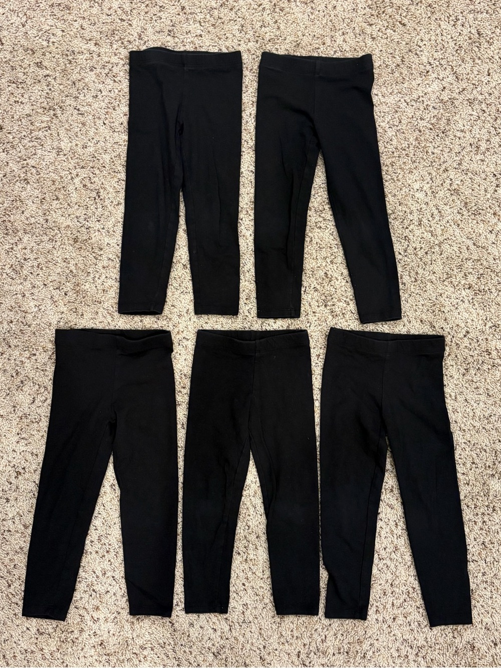 The Children's Place Bundle of Black Leggings, 3T